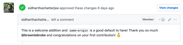 Pull request approved